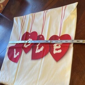 Heart & Letter Graphic Cushion Cover Without Filler new
